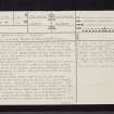 Bonnyton Moor, NS55SW 4, Ordnance Survey index card, page number 1, Recto