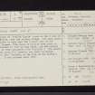 Glasgow, Partick Castle, NS56NE 4, Ordnance Survey index card, page number 1, Recto