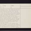 Shiels, NS56NW 15, Ordnance Survey index card, page number 2, Verso