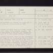 Shiels, NS56NW 15, Ordnance Survey index card, page number 1, Recto