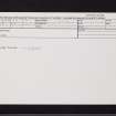 Renfrew, General, NS56NW 33, Ordnance Survey index card, Recto