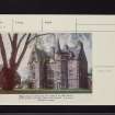 Glasgow, Pollokshields, 100 St Andrew's Drive, Hagg's Castle, NS56SE 41, Ordnance Survey index card, Recto