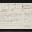 Craigmaddie Muir, NS57NE 17, Ordnance Survey index card, page number 1, Recto