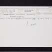 Craigmaddie Muir, Millstone Quarries, NS57NE 21, Ordnance Survey index card, Recto