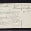 Craigmaddie Muir, Millstone Quarries, NS57NE 21, Ordnance Survey index card, page number 1, Recto