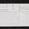 Craigbarnet, NS57NE 32, Ordnance Survey index card, page number 1, Recto