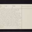 Mugdock Castle, NS57NW 9, Ordnance Survey index card, page number 2, Verso