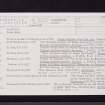 Balmuildy, NS57SE 12, Ordnance Survey index card, page number 1, Recto