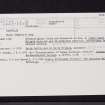 Balmuildy, NS57SE 15, Ordnance Survey index card, Recto