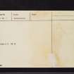 Balmuildy, NS57SE 15, Ordnance Survey index card, Verso