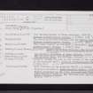 Castlehill, NS57SW 1, Ordnance Survey index card, page number 1, Recto