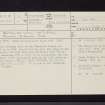 Castlehill, NS57SW 2, Ordnance Survey index card, page number 1, Recto