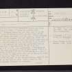 Bearsden, Hutcheson Hill, NS57SW 11, Ordnance Survey index card, page number 1, Recto
