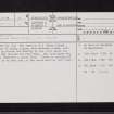 Peel Glen, NS57SW 15, Ordnance Survey index card, page number 1, Recto