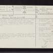 Peel Glen, NS57SW 26, Ordnance Survey index card, page number 1, Recto