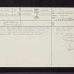 Whitehill 13, NS57SW 37, Ordnance Survey index card, page number 1, Recto
