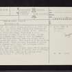 Douglas Muir, NS57SW 39, Ordnance Survey index card, page number 1, Recto