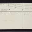 Whitehill 12, NS57SW 45, Ordnance Survey index card, page number 1, Recto