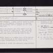 Cleddans, NS57SW 50, Ordnance Survey index card, page number 1, Recto