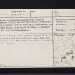 Edinbellie, NS58NE 2, Ordnance Survey index card, page number 2, Verso