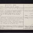 Edinbellie, NS58NE 2, Ordnance Survey index card, page number 1, Recto