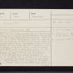 Dumgoyach, NS58SW 3, Ordnance Survey index card, page number 1, Recto
