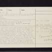 Dumgoyach, NS58SW 3, Ordnance Survey index card, page number 2, Verso