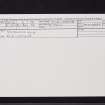 Quinloch Muir, NS58SW 5, Ordnance Survey index card, Recto