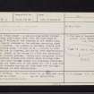 Malling, NS59NE 6, Ordnance Survey index card, page number 1, Recto