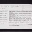 Malling, NS59NE 13, Ordnance Survey index card, page number 1, Recto