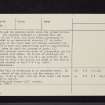 Peel Of Gartfarran, NS59NW 3, Ordnance Survey index card, page number 2, Verso