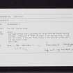 Blarnaboard 1, NS59NW 18, Ordnance Survey index card, Recto