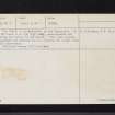 Ballochneck, NS59SE 6, Ordnance Survey index card, page number 2, Verso