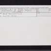 Old Auchentroig, NS59SW 2, Ordnance Survey index card, Recto