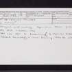 St Patrick's College, NS59SW 6, Ordnance Survey index card, Recto