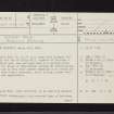 Whigs' Hole, NS60SE 1, Ordnance Survey index card, page number 1, Recto