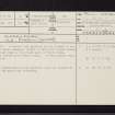 Glenmuirshaw, NS61NE 2, Ordnance Survey index card, page number 1, Recto