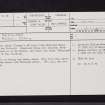Merkland, NS61SE 4, Ordnance Survey index card, page number 1, Recto