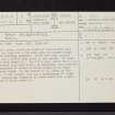 East Polquhirter, NS61SW 8, Ordnance Survey index card, page number 1, Recto
