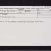 Kames, Muirkirk, NS62NE 16, Ordnance Survey index card, Recto