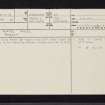 Airds Moss, NS62SW 1, Ordnance Survey index card, page number 1, Recto