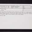 Hall's Burn, NS63NE 6, Ordnance Survey index card, Recto
