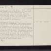 Blantyre Priory, NS65NE 6, Ordnance Survey index card, page number 2, Verso