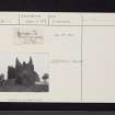 Gilbertfield Castle, NS65NE 12, Ordnance Survey index card, Recto