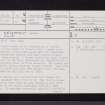 Dechmont Hill, NS65NE 18, Ordnance Survey index card, page number 1, Recto
