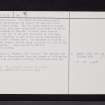 Dechmont Hill, NS65NE 18, Ordnance Survey index card, page number 2, Recto