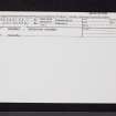 Bothwell And Uddingston Gasworks, NS65NE 31, Ordnance Survey index card, Recto