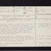 Glasgow, Castlemilk House, NS65NW 1, Ordnance Survey index card, page number 1, Recto