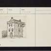 Glasgow, Castlemilk House, NS65NW 1, Ordnance Survey index card, Verso