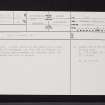 Carmunnock, NS65NW 21, Ordnance Survey index card, page number 1, Recto